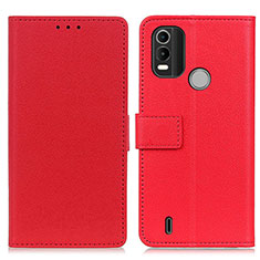 Coque Portefeuille Livre Cuir Etui Clapet M08L pour Nokia C21 Plus Rouge