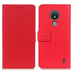 Coque Portefeuille Livre Cuir Etui Clapet M08L pour Nokia C21 Rouge