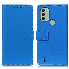 Coque Portefeuille Livre Cuir Etui Clapet M08L pour Nokia C31 Bleu