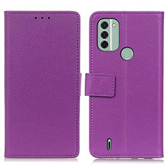 Coque Portefeuille Livre Cuir Etui Clapet M08L pour Nokia C31 Violet