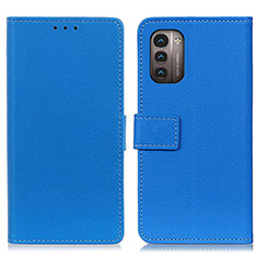 Coque Portefeuille Livre Cuir Etui Clapet M08L pour Nokia G11 Bleu