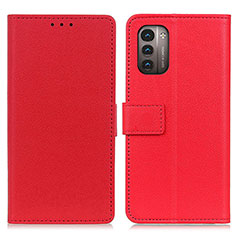 Coque Portefeuille Livre Cuir Etui Clapet M08L pour Nokia G11 Rouge