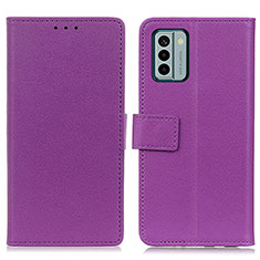 Coque Portefeuille Livre Cuir Etui Clapet M08L pour Nokia G22 Violet