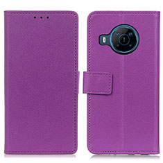 Coque Portefeuille Livre Cuir Etui Clapet M08L pour Nokia X100 5G Violet