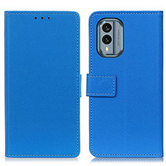 Coque Portefeuille Livre Cuir Etui Clapet M08L pour Nokia X30 5G Bleu