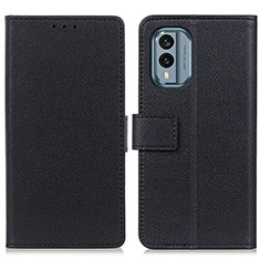 Coque Portefeuille Livre Cuir Etui Clapet M08L pour Nokia X30 5G Noir