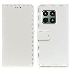 Coque Portefeuille Livre Cuir Etui Clapet M08L pour OnePlus 10 Pro 5G Blanc