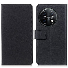 Coque Portefeuille Livre Cuir Etui Clapet M08L pour OnePlus 11 5G Noir