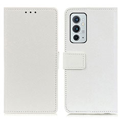 Coque Portefeuille Livre Cuir Etui Clapet M08L pour OnePlus 9RT 5G Blanc