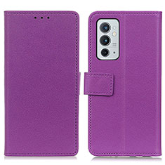 Coque Portefeuille Livre Cuir Etui Clapet M08L pour OnePlus 9RT 5G Violet