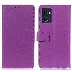 Coque Portefeuille Livre Cuir Etui Clapet M08L pour OnePlus Nord CE 2 5G Violet