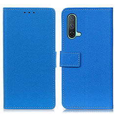 Coque Portefeuille Livre Cuir Etui Clapet M08L pour OnePlus Nord CE 5G Bleu