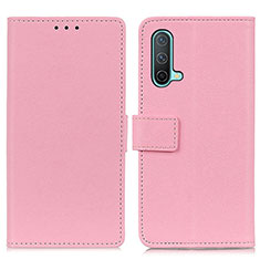 Coque Portefeuille Livre Cuir Etui Clapet M08L pour OnePlus Nord CE 5G Rose