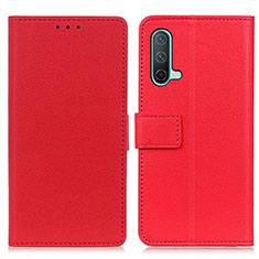 Coque Portefeuille Livre Cuir Etui Clapet M08L pour OnePlus Nord CE 5G Rouge