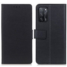 Coque Portefeuille Livre Cuir Etui Clapet M08L pour Oppo A53s 5G Noir