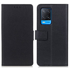 Coque Portefeuille Livre Cuir Etui Clapet M08L pour Oppo A54 4G Noir