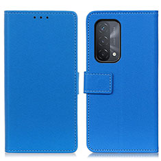 Coque Portefeuille Livre Cuir Etui Clapet M08L pour Oppo A54 5G Bleu