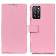 Coque Portefeuille Livre Cuir Etui Clapet M08L pour Oppo A56 5G Rose