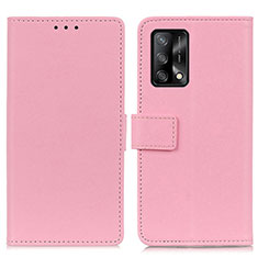 Coque Portefeuille Livre Cuir Etui Clapet M08L pour Oppo A74 4G Rose