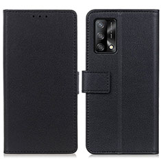 Coque Portefeuille Livre Cuir Etui Clapet M08L pour Oppo F19 Noir