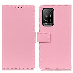 Coque Portefeuille Livre Cuir Etui Clapet M08L pour Oppo F19 Pro+ Plus 5G Rose