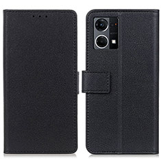 Coque Portefeuille Livre Cuir Etui Clapet M08L pour Oppo F21 Pro 4G Noir