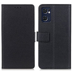 Coque Portefeuille Livre Cuir Etui Clapet M08L pour Oppo Find X5 Lite 5G Noir