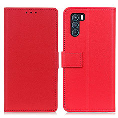 Coque Portefeuille Livre Cuir Etui Clapet M08L pour Oppo K9 Pro 5G Rouge