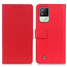 Coque Portefeuille Livre Cuir Etui Clapet M08L pour Realme C11 (2021) Rouge