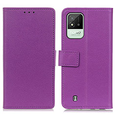 Coque Portefeuille Livre Cuir Etui Clapet M08L pour Realme C11 (2021) Violet