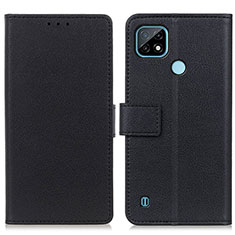 Coque Portefeuille Livre Cuir Etui Clapet M08L pour Realme C21 Noir