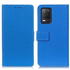 Coque Portefeuille Livre Cuir Etui Clapet M08L pour Realme Q3 5G Bleu