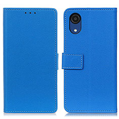 Coque Portefeuille Livre Cuir Etui Clapet M08L pour Samsung Galaxy A03 Core Bleu