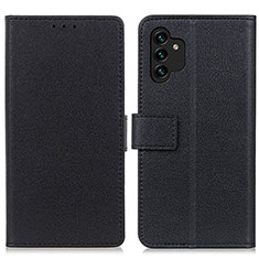 Coque Portefeuille Livre Cuir Etui Clapet M08L pour Samsung Galaxy A13 4G Noir