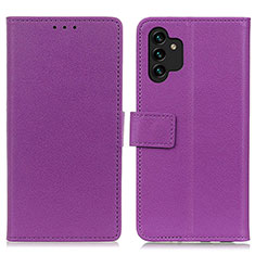 Coque Portefeuille Livre Cuir Etui Clapet M08L pour Samsung Galaxy A13 4G Violet