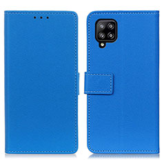 Coque Portefeuille Livre Cuir Etui Clapet M08L pour Samsung Galaxy A22 4G Bleu