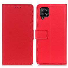 Coque Portefeuille Livre Cuir Etui Clapet M08L pour Samsung Galaxy A22 4G Rouge