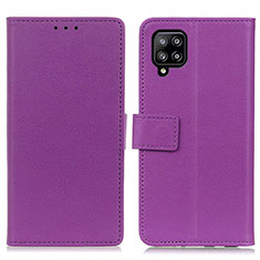 Coque Portefeuille Livre Cuir Etui Clapet M08L pour Samsung Galaxy A22 4G Violet