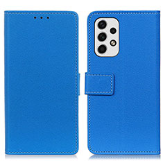 Coque Portefeuille Livre Cuir Etui Clapet M08L pour Samsung Galaxy A23 4G Bleu