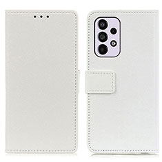 Coque Portefeuille Livre Cuir Etui Clapet M08L pour Samsung Galaxy A33 5G Blanc