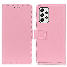 Coque Portefeuille Livre Cuir Etui Clapet M08L pour Samsung Galaxy A53 5G Rose