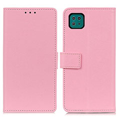 Coque Portefeuille Livre Cuir Etui Clapet M08L pour Samsung Galaxy F42 5G Rose