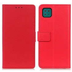 Coque Portefeuille Livre Cuir Etui Clapet M08L pour Samsung Galaxy F42 5G Rouge