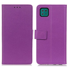 Coque Portefeuille Livre Cuir Etui Clapet M08L pour Samsung Galaxy F42 5G Violet