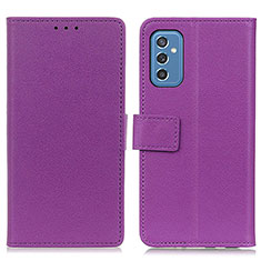 Coque Portefeuille Livre Cuir Etui Clapet M08L pour Samsung Galaxy M52 5G Violet