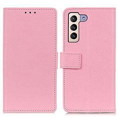 Coque Portefeuille Livre Cuir Etui Clapet M08L pour Samsung Galaxy S21 FE 5G Rose