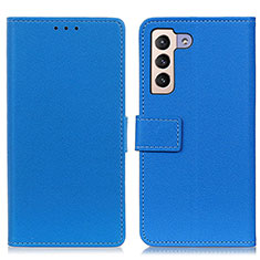 Coque Portefeuille Livre Cuir Etui Clapet M08L pour Samsung Galaxy S23 Plus 5G Bleu