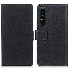 Coque Portefeuille Livre Cuir Etui Clapet M08L pour Sony Xperia 1 IV Noir