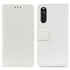 Coque Portefeuille Livre Cuir Etui Clapet M08L pour Sony Xperia 10 III Blanc