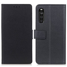 Coque Portefeuille Livre Cuir Etui Clapet M08L pour Sony Xperia 10 III Lite Noir